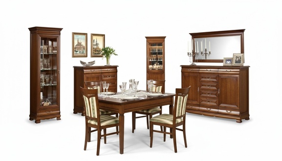 Living Room Set Wooden Furniture Living Room Corner Cabinet Complete Chest of Drawers Furniture 5-piece