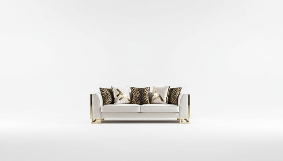 Living room sofa set 3+3+1 coffee table side table set 5 pieces new