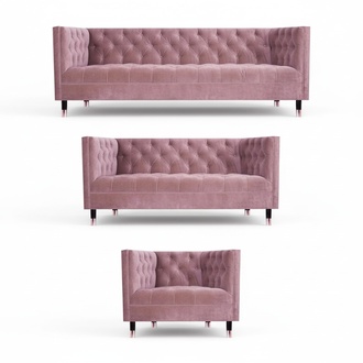 Living Room Sofa Set Pink Design Furniture Chesterfield Armchair New Sofa Set