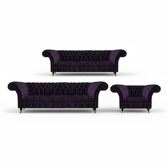 Living room upholstered furniture luxury set 3-piece sofa set designer Chesterfield