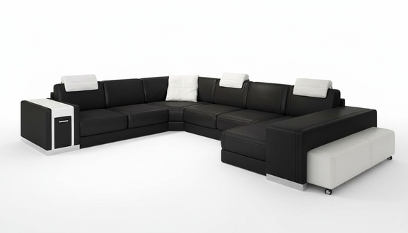 Living landscape sofa couch upholstery corner XX big corner sofa leather sofa design PH3004