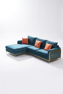 Living area corner sofa L-shape couch seat upholstery set set sofa luxury furniture .