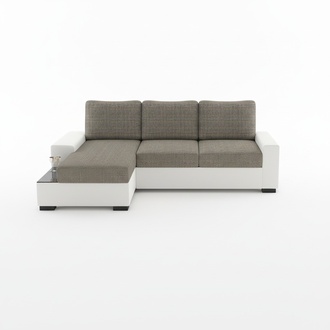 Corner Sofa Negro Bed Function Couch Leather Textile Sofas Sleeping Sofa