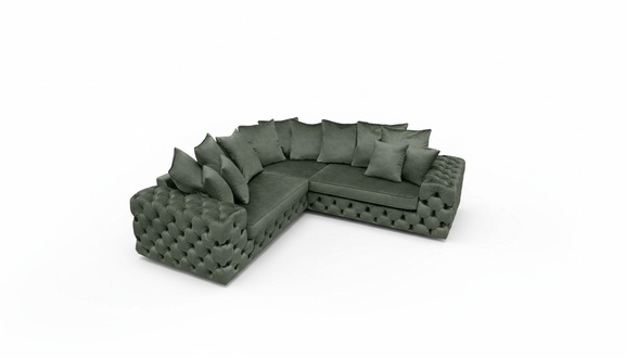 Living Landscape L-Shape Corner Sofa Couch Design Upholstery Textile Set Sofa Corner New