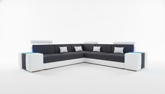 Corner Upholstered Fabric Textile Leather Sofa Set Couches Sofas Sofa Couch