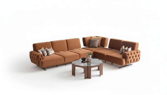 Living Landscape Sofa L-Form Couch Set Design Modern Sofas Corner Sofa