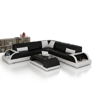 Living room upholstered corner sofa couch set corner sofa couches WetzlarC new