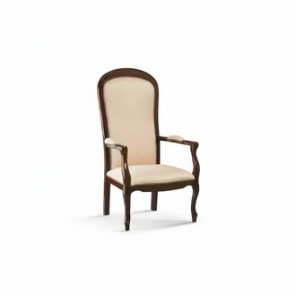 Living Room Armchair 1 Seat Couch Upholstery Luxury Textile Design Wood Furniture
