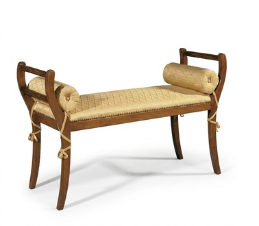 Living room Bench Classic stool Upholstered bench Upholstery Fabric seating furniture