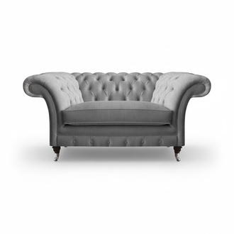 Living room Chesterfield armchair designer seating luxury furnishings