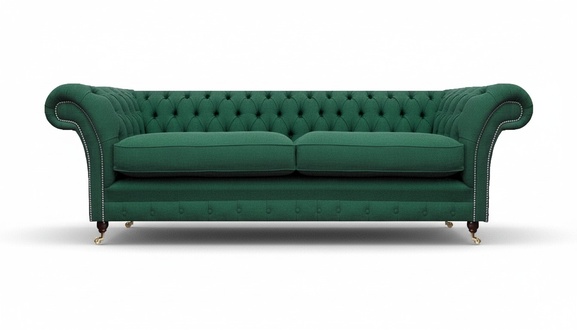 Living room Chesterfield sofa two-seater couch upholstered furniture décor