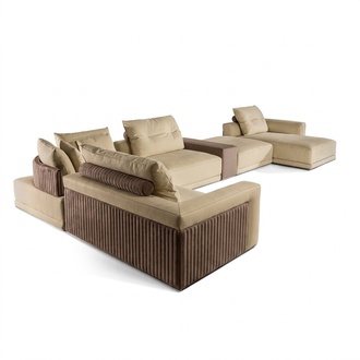 Living Room Corner Sofa U-Shaped Couch Seat Upholstery Set Modern Sofa