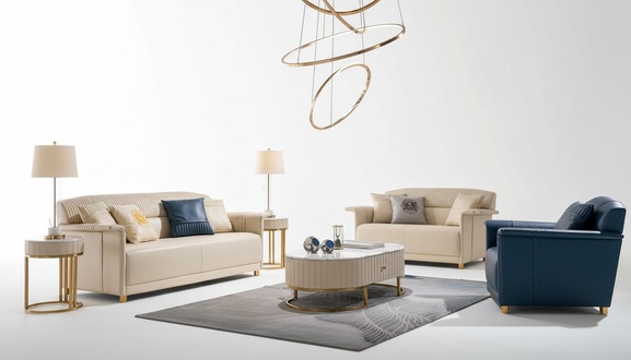 Living room Designer sofa Sofa set 3+2+1 seater Leather sofa Modern sofa