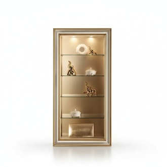 Living Room Display Cabinet Books Shelf Glass Cabinet Classic Shelves