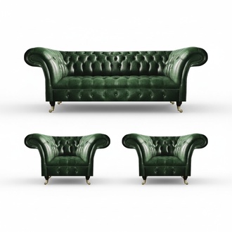 Living room furniture sofa set 3 pieces upholstered furniture luxury Chesterfield