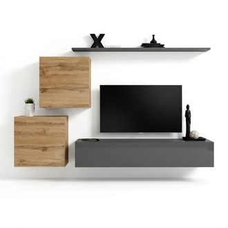 Living Room Furniture Designer Modern Living Wall Furniture Wall Shelf Grey