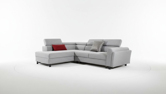 Living area corner sofa L shape armchair set modern sofa textile seat corner