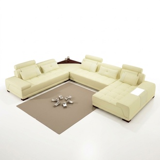 Living room sofa upholstery corner set designer leather sofa big sofa new PH376
