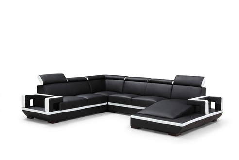 Living room couch upholstery corner set designer leather sofa big sofa new 5102