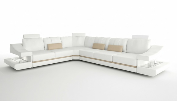 Living Room Modern Design Sofas Couches Eleganc L-Shape Corner Sofa Fabric Couch New