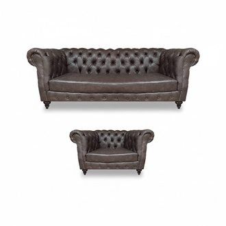 Living room modern upholstered furniture sofa three-seater decor armchair Chesterfield