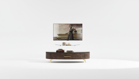 Living room rtv sideboard tv cabinet table chest of drawers lowboard wood modern new
