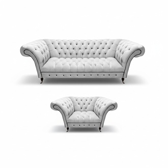 Living Room Set Sofa Three Seater Chesterfield Armchair Modern Couch Design Furniture