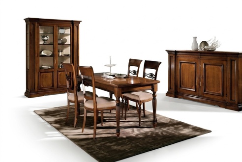 Living Room Set Table 4x Chairs Seating Group Dining Room Set Table Set