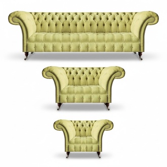 Living room sofa set 3-piece luxury seating furniture Chesterfield sofa set new