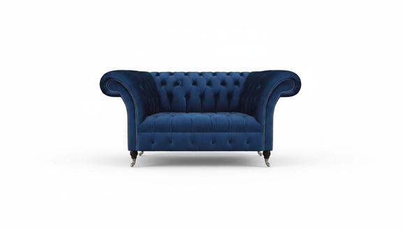 Living room sofa two-seater couch designer upholstered furniture Chesterfield