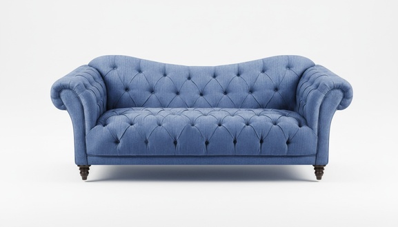 Living room sofa two seater couch Chesterfield designer upholstered furniture new