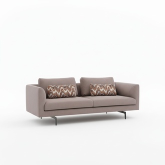Living Room Sofa Upholstery 3 Seater Couches Set Textile Grey