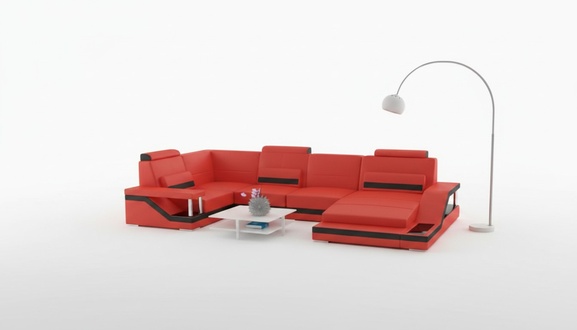 Corner sectional sofa set textile fabric leather sofas sofa with USB