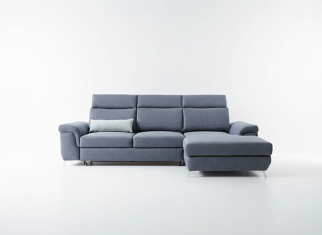 Living Room Textile L Shape Sofas Grey NEW Corner Sofa Couch Upholstery Sofa Bed