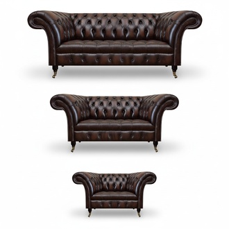 Living Room Upholstered Furniture Chesterfield Sofas Couch Leather Luxury Sofa Set