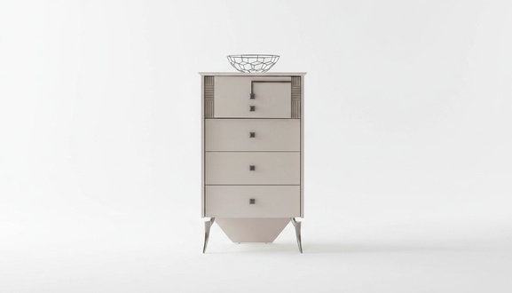 Living room white chest of drawers 4x drawers wooden chest of drawers wooden cabinet furniture