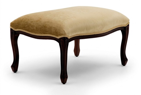Living Bench Seat Textile Beige Design Stool Upholstered Stool Foot Storage Furniture