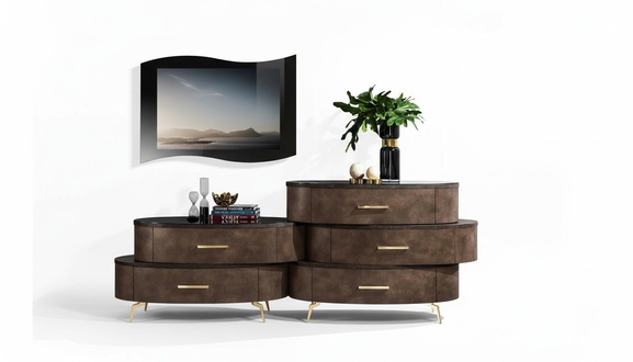 Lowboard rtv tv Сabinet Table Living Room Chest of Drawers Sideboard Wood Modern Furniture