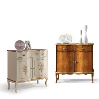 Luxurious White Sideboard with Drawers Furniture Wooden Cabinet