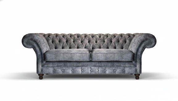 Luxurious Chesterfield Two Seater Designer Sofas Living Room Noble Couch