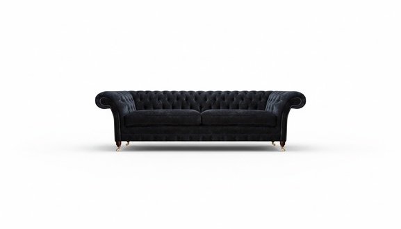 Luxurious Chesterfield upholstered loveseat designer fabric couches furniture
