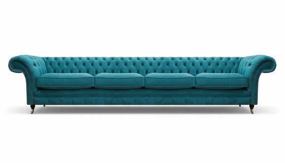 Luxurious modern design sofa four-seater couch upholstered furniture textile sofa