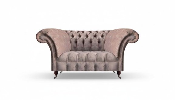 Luxury Sofas Gray Textile Living Room Two-Seater Sofa Couch Furniture