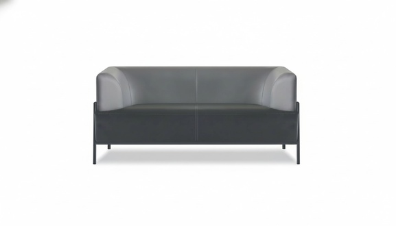 Luxurious two-seater designer office leather 2-seater seating furniture