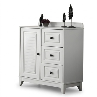 Luxurious white stylish chest of drawers for baby wooden furniture for nursery