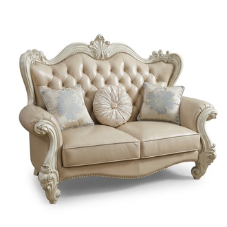 Luxury 2 Seater Couch Upholstery Sofa Leather Couches Set Chesterfield Baroque