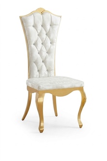 Luxury Chairs Design Furniture Dining Room Stainless Steel White Stainless Steel Metal