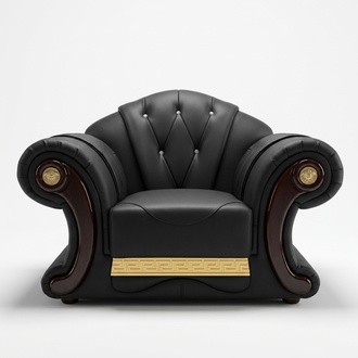 Luxury Armchair Chesterfield Single Seater Couch Furniture Furnishings Sofa 1er