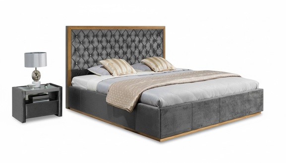 Luxury Bed Textile 2x Bedside Table 3pcs Bedroom Set Furniture Beds Bedstead