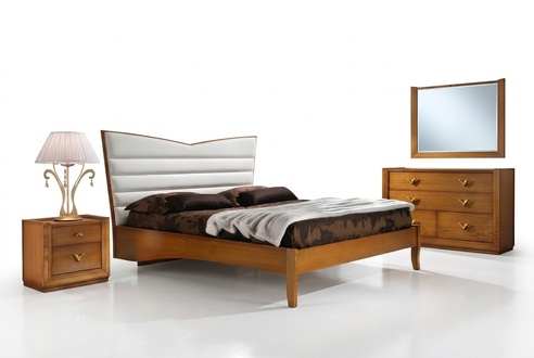 Luxury Bedroom Bed Double Bed Wood Upholstery Beds Double Bed Frame
